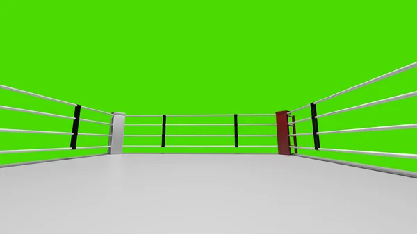 3D render Boxing ring.