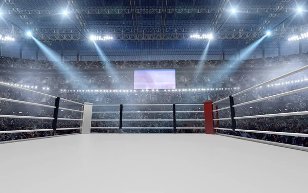 Renderizado Anillo Boxeo —  Fotos de Stock