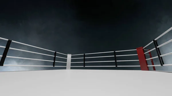 3Dレンダリングボクシングリング — ストック写真