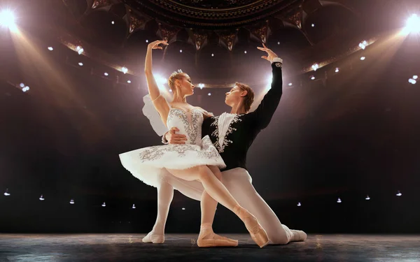 Ballet Ballet Clásico Realizado Por Par Bailarines — Foto de Stock