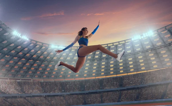 Athletin Leichtathletik Stadion — Stockfoto