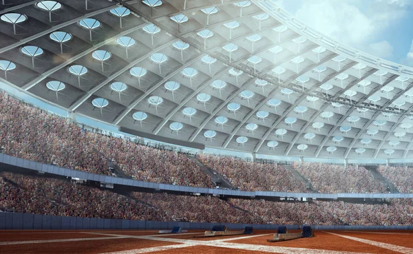 Estádio Atletismo Renderizar — Fotografia de Stock