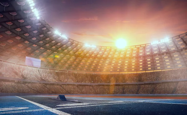 Стадион Трёхмерной Атлетики Рендер — стоковое фото