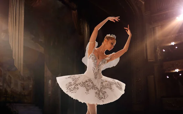 Ballet Ballet Clássico Realizado Por Par Bailarinos Balé — Fotografia de Stock