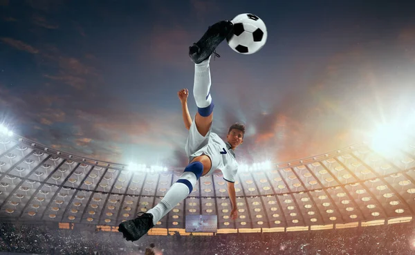 Soccer Players Action Professional Stadium — Stock Photo, Image