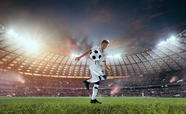 Ποδόσφαιρο Παίκτες Δράση Επαγγελματικό Στάδιο — Φωτογραφία Αρχείου