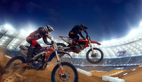 Motocross Rider Action Motocross Sport — Stock Photo, Image