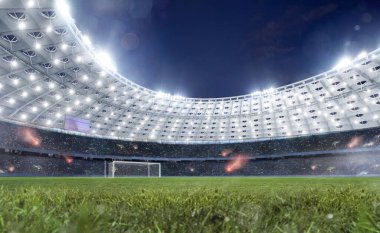 Profesyonel futbol stadyumu..