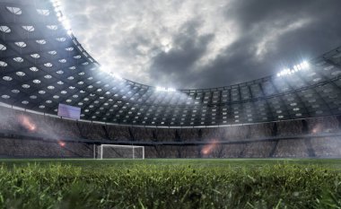 Profesyonel futbol stadyumu..