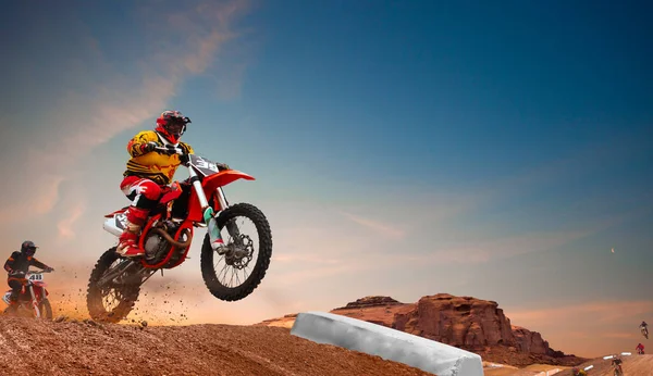 Motocross Rider Action Motocross Sport — Stock Photo, Image