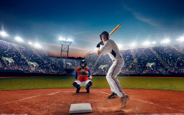 Professional Baseball Players Field — Stock Photo, Image