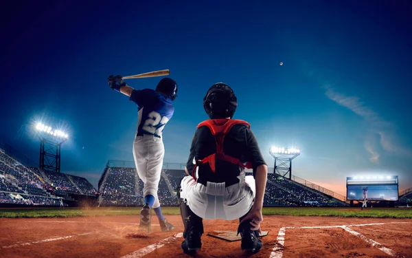 Professional Baseball Players Field — Stock Photo, Image