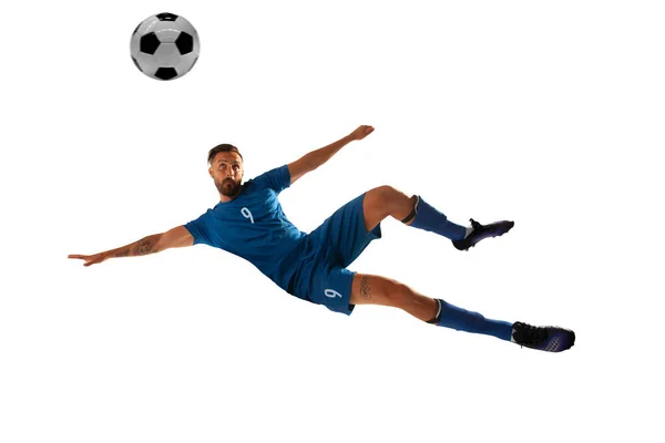 Soccer Players Isolated White — Stock Photo, Image