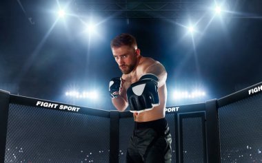 MMA dövüşçüsü. Dövüş Şampiyonası.