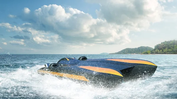 Super Båt Hastighet Racing — Stockfoto
