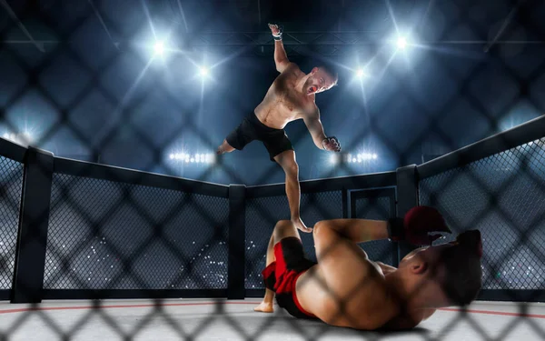 Combatientes Mma Campeonato Lucha —  Fotos de Stock