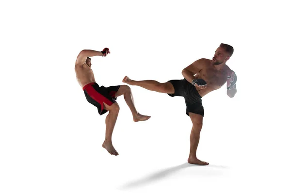 Mma Jagers Geïsoleerd Wit — Stockfoto