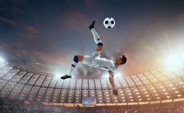 Soccer Players Action Professional Stadium — Stock Photo, Image