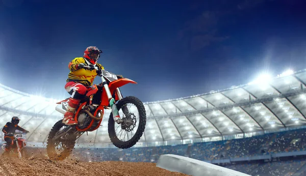 Motocross Azione Motocross Sport — Foto Stock