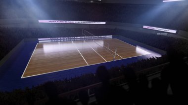 Profesyonel voleybol stadyumu.