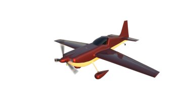 Spor uçağı, 3D resimleme.