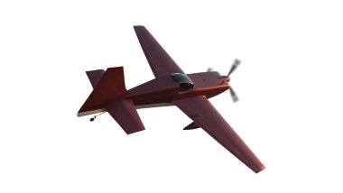 Spor uçağı, 3D resimleme.