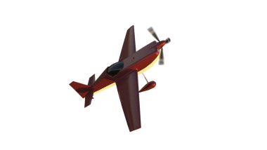 Spor uçağı, 3D resimleme.