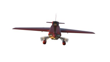 Spor uçağı, 3D resimleme.