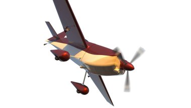 Spor uçağı, 3D resimleme.
