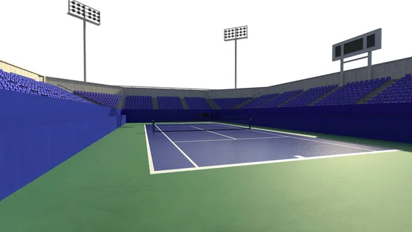 Tennis Court Rendering — Stock Photo, Image