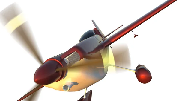 Sports Plane Render Illustration — 스톡 사진