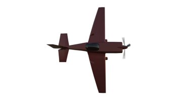 Spor uçağı, 3D resimleme.