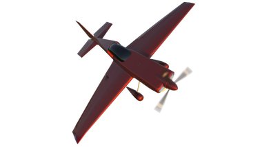 Spor uçağı, 3D resimleme.