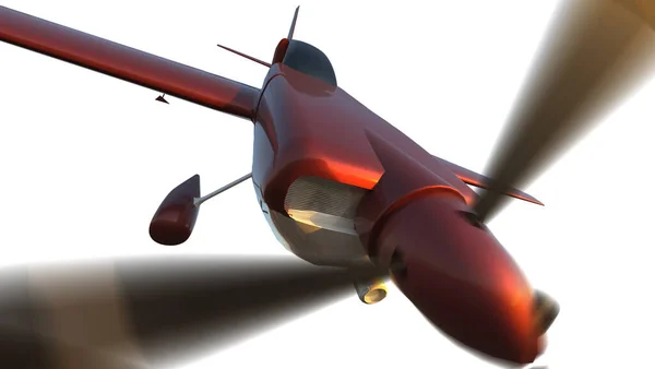 Sports Plane Render Illustration — 스톡 사진