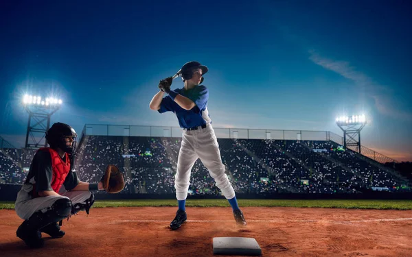 Professional Baseball Players Field — Stock Photo, Image