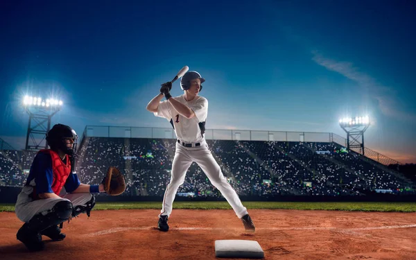 Profesjonalni Baseballiści Boisku — Zdjęcie stockowe