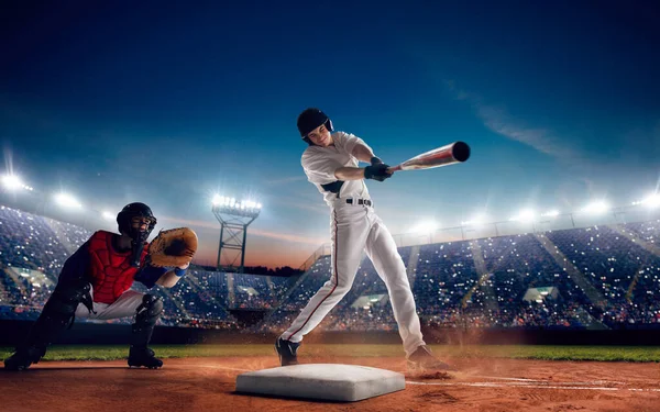 Professional baseball players on field.