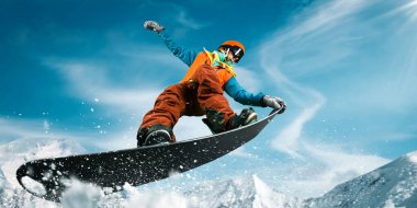 Snowboard. Olağanüstü kış sporları.