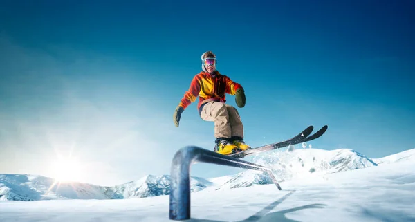 Schi Sporturi Extreme Iarnă — Fotografie, imagine de stoc