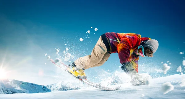 Esquiar Deportes Extremos Invierno — Foto de Stock
