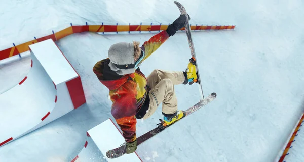 Esquiar Deportes Extremos Invierno —  Fotos de Stock