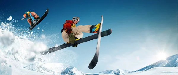 Snowboarding Esportes Inverno Extremos — Fotografia de Stock