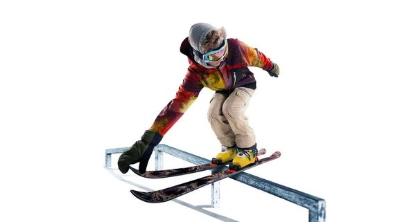 Skifahren Extremer Wintersport — Stockfoto