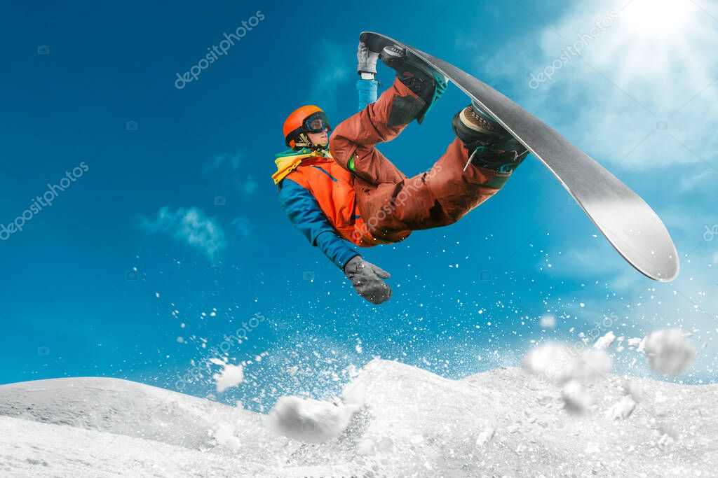 Snowboarding. Extreme winter sports.