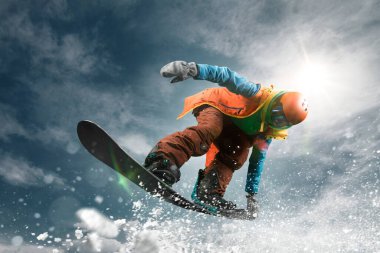 Snowboard. Olağanüstü kış sporları.