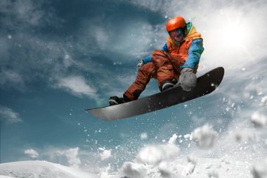 Snowboard. Olağanüstü kış sporları.
