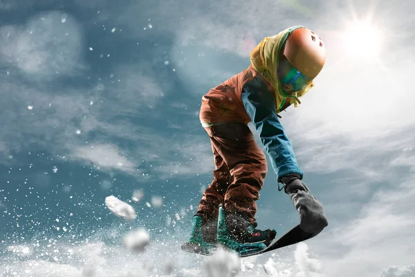 Snowboarding Esportes Inverno Extremos — Fotografia de Stock