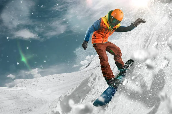 Snowboarding Esportes Inverno Extremos — Fotografia de Stock