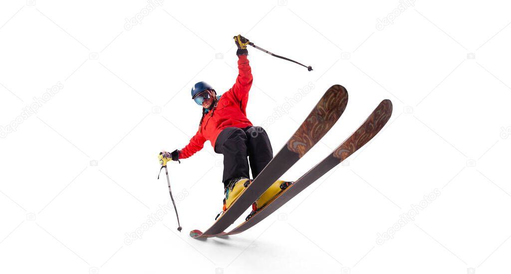 Skiing. Extreme winter sports.