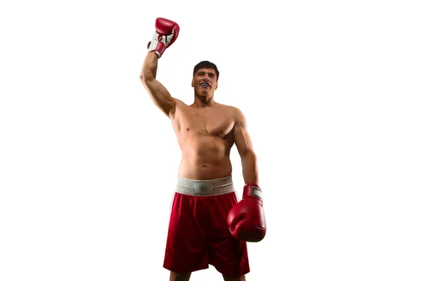 Giovane Uomo Sportivo Boxe — Foto Stock